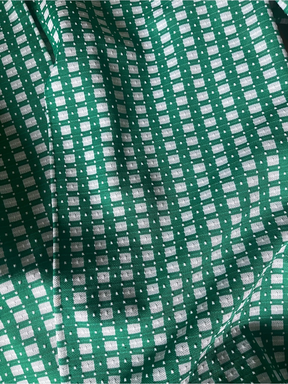 True vintage 60s/70s Green and white Two-Piece Suit with White blouse - Picture 7 of 11